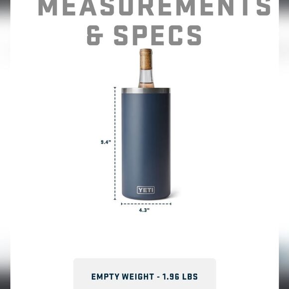 YETI Rambler Wine Chiller- Power Pink - Picture 6 of 14